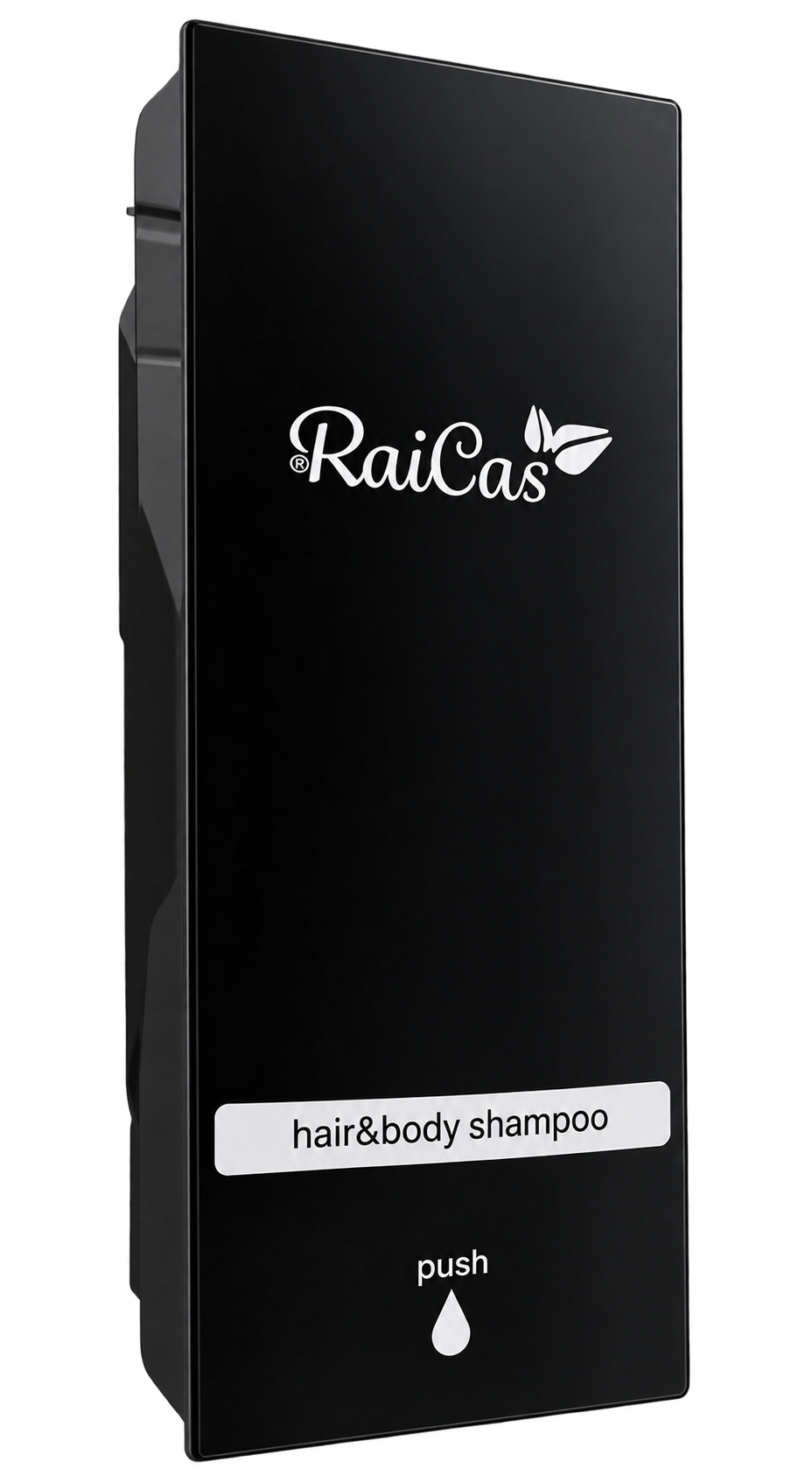 RAICAS® ELEGANCE – SUIHKUSAIPPUA-ANNOSTELIJA, MUSTA