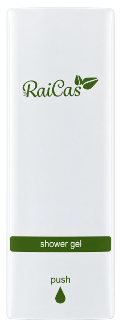 RAICAS® ELEGANCE SLIM SUIHKUSAIPPUA-ANNOSTELIJA, VALKOINEN